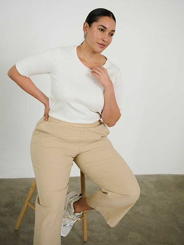 NANA - Plus Size Byxor fra Kaffe Curve