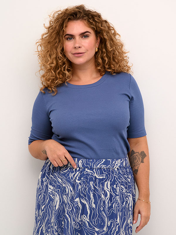 KCCARINA - Plus Size T-shirt fra Kaffe Curve