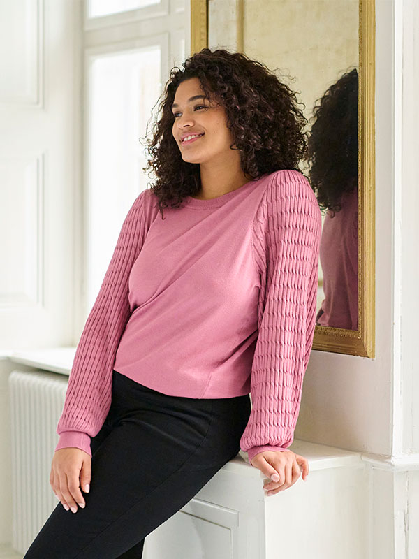 KCLINI - Plus Size Blus fra Kaffe Curve