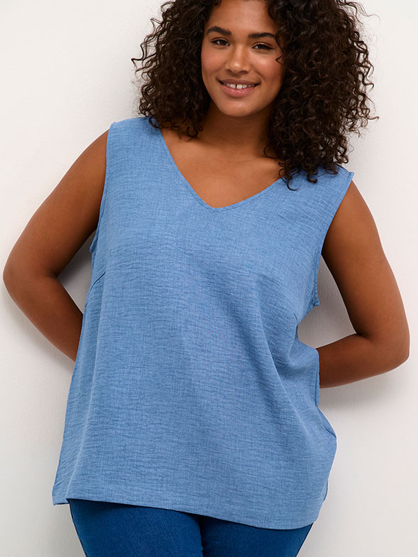 KCELISA - Plus Size Top fra Kaffe Curve