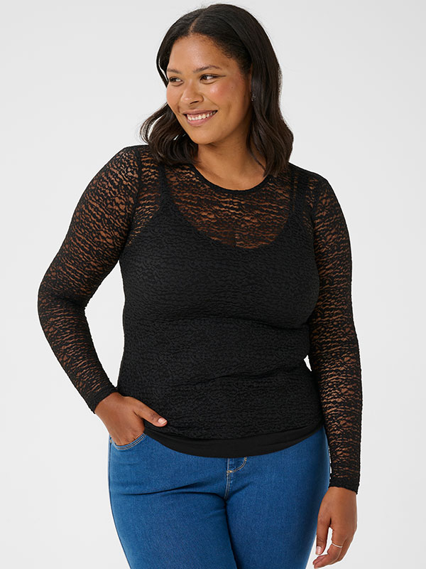 KCLINIA - Plus Size Blus fra Kaffe Curve