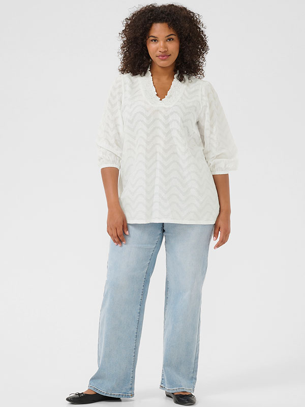 KCVITANA - Plus Size Blus fra Kaffe Curve