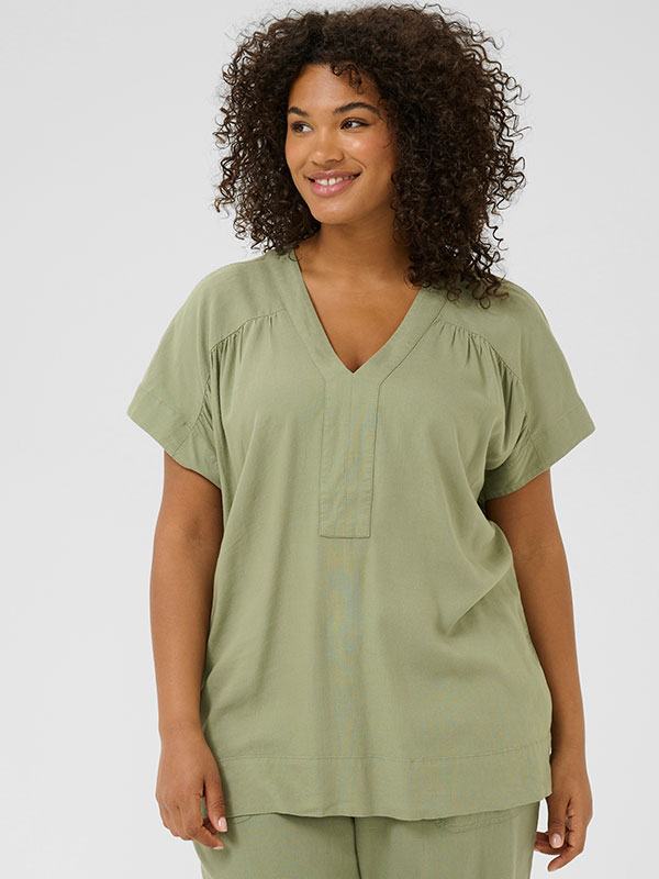 KCMILLE - Plus Size Blus fra Kaffe Curve