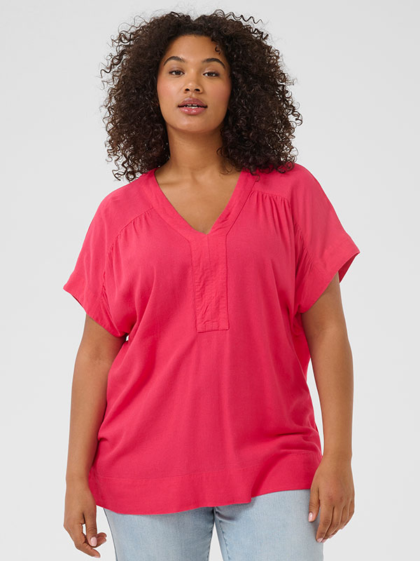 KCMILLE - Plus Size Blus fra Kaffe Curve