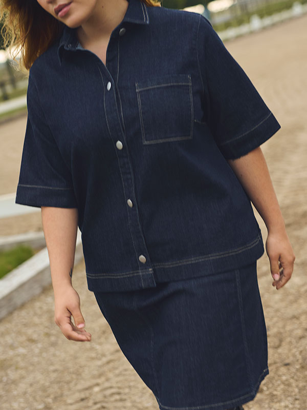 KCKHALA - Plus Size Skjorta fra Kaffe Curve