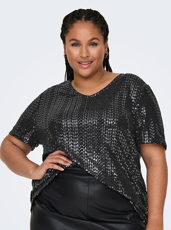 CARLOLINA - Plus Size Blus fra Only Carmakoma