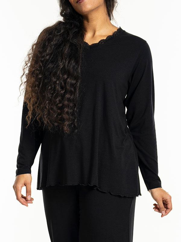 TULLE - Plus Size Natt blus fra Studio