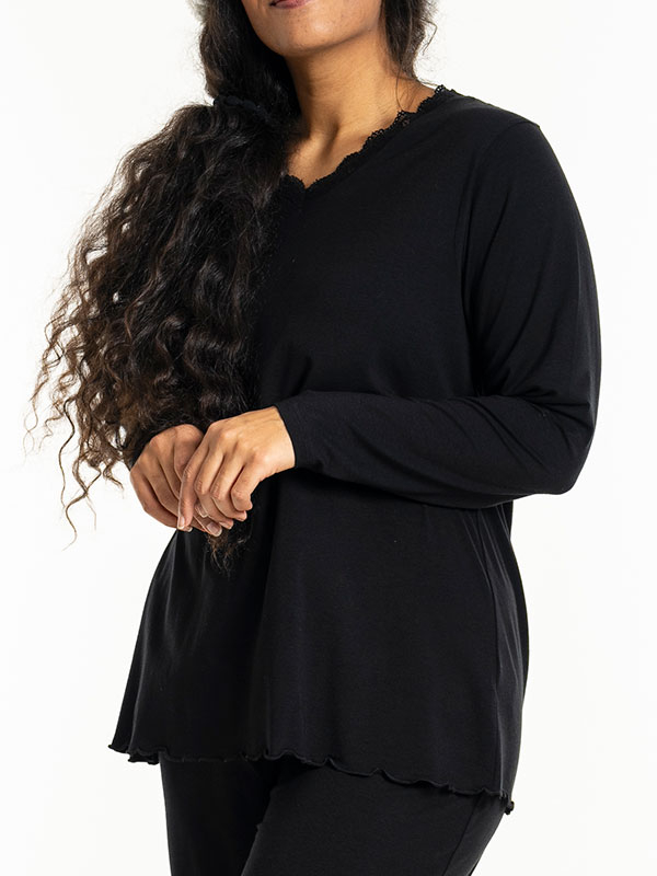 TULLE - Plus Size Natt blus fra Studio