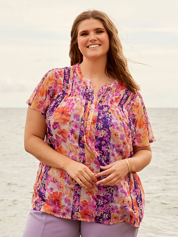 DAVINA - Plus Size Blus fra Zhenzi